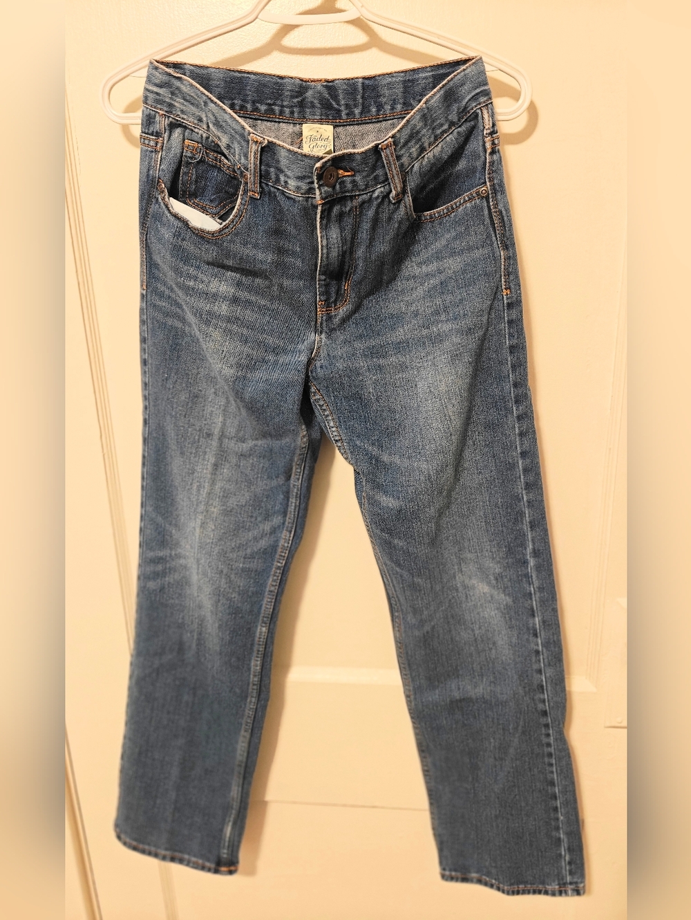 Faded Glory 100% Cotton Women's Blue Jeans Size 16